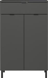 Antracytowa wysoka szafka łazienkowa 60x97 cm Arcena – Germania