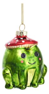 Szklana ozdoba świąteczna wykonana ręcznie 7 cm Frog – Sass & Belle