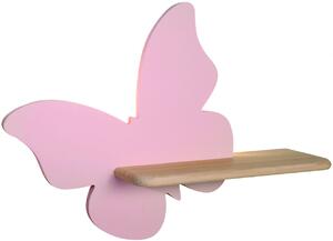 Różowy kinkiet dziecięcy w kształcie motyla - K031-Didi