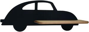 Czarny kinkiet ścienny w kształcie auta dla dzieci - K042-Acar