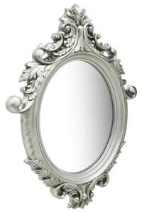 Srebrne lustro z ramą w stylu glamour W3-D44