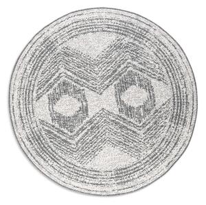 Szaro-kremowy okrągły dywan odpowiedni na zewnątrz ø 200 cm Gemini – Elle Decoration
