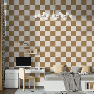 Fototapety Geometryczna tapeta w kolorze brązowym, Fototapety Wzory, w01922v3 : Uwalls.pl
