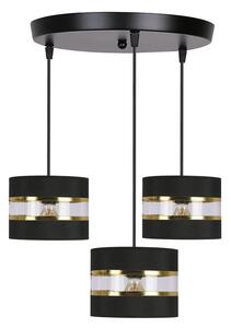 Czarna nowoczesna lampa wisząca - 3X D256 P5-T13