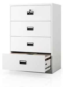 Szafa kartotekowa metalowa biała, 900x1320x600 mm: SARA XL V4