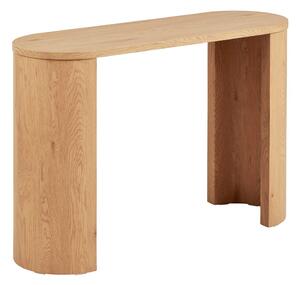 Konsola w dekorze dębu w naturalnym kolorze 38x114 cm Bibione – House Nordic