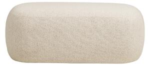 Beżowa ławka z materiału bouclé Blossomville – House Nordic