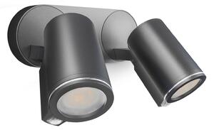Zewnętrzna Lampa STEINEL, Spot Duo SC, czarny, metal, nowoczesny