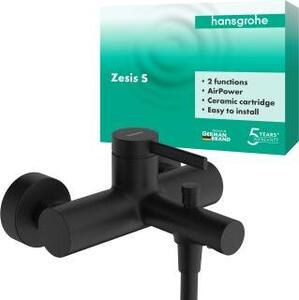 Hansgrohe Zesis S jednouchwytowa bateria wannowa natynkowa, 2 odbiorniki, wysięg 175 mm, 74420670