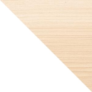 Biały regał w dekorze drewna egzotycznego 72x90 cm Bellwood – Umbra