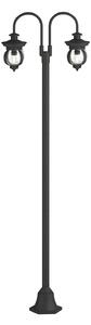 Zewnętrzna Lampa Lindby, Farley, ściemnialny, czarny, metal, antyczny