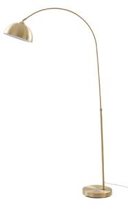 Lampa Podłogowa Lindby, Lennart, złoty | mosiężny, salon, metal, nowoczesny