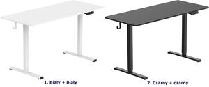 Elektryczne biurko ergonomiczne do pracy na stojąco czarny - Rucal 5X