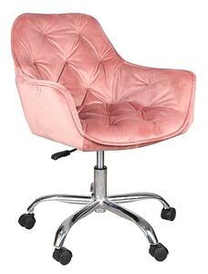 Fotel biurowy Q-190 VELVET, stary róż