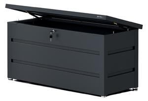 Metalowa skrzynia ogrodowa Carrie 360 litrów, 119 × 58 × 52 cm, kolor antracyt