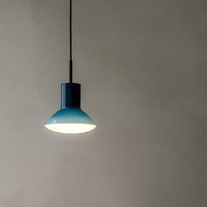 GRUPA Lampa wisząca Onda, możliwość ściemniania, niebieski, salon / jadalnia, aluminium, design