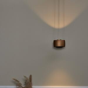 LOOM DESIGN Lampa wisząca Air, możliwość ściemniania, brązowy / rdzawy, salon / jadalnia, aluminium, nowoczesny