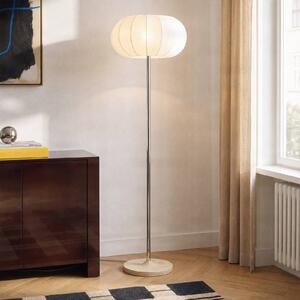 Lampa stojąca Elovie NOLA, biały / opal, salon / jadalnia, kamień, skandynawski