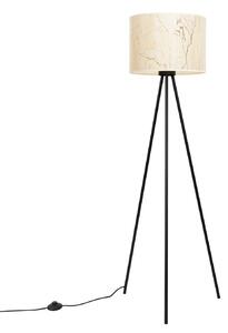Elegancka podłogowa lampa trójnóg w kolorze beżowy marmur R4-B55