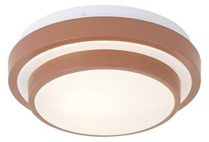Nowoczesna lampa sufitowa Sienna z białym kloszem 25 cm IP44 - Walden