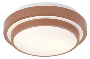 Nowoczesna lampa sufitowa Sienna z białym kloszem 34 cm IP44 - Walden