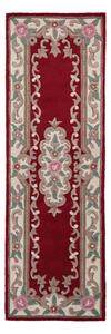 Czerwony wełniany dywan Flair Rugs Aubusson, 67x210 cm