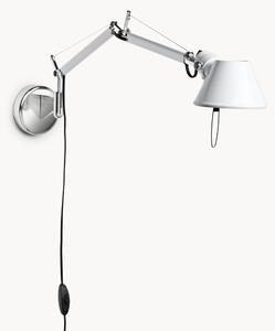Duża lampa ścienna z wtyczką Tolomeo Micro, regulowana