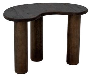 Ciemnobrązowy stolik z litego drewna kauczukowego 36x53 cm Luppa – Bloomingville