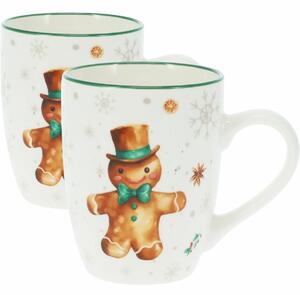 Zestaw 2 kubków porcelanowych Gingerbread 320 ml