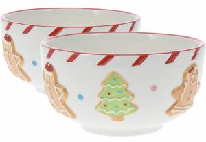 Zestaw 2 misek ceramicznych Pierniczek 14 cm