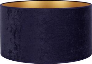 Duolla Duolla - Uniwersalny klosz VELVET E27 śr. 35 cm niebieski/złoty DU82467