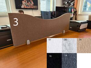 Panel Bilnora 120x40x1,2 cm – Przegroda akustyczna na biurko - Próbka nr 3