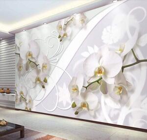 Fototapeta Delikatne orchidee w łagodnych odcieniach, Fototapety Kwiaty, Popularne Fototapety, u04707 - Tapeko.pl