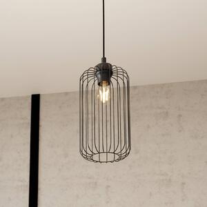 EMIBIG LIGHTING Lampa wisząca Vander, Ø 16 cm, czarna, metal, E27