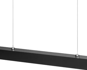 Czarna lampa wisząca LED 76cm z metalu W76LED-4K-SCHWARZ wymienny LED