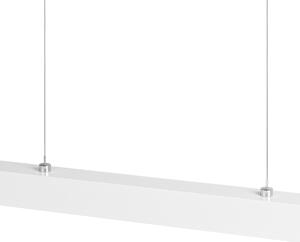 Biała lampa wisząca LED 116cm z metalu W116LED-4K-WEIß wymienny LED wy