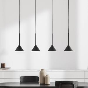 Lampa wisząca Cono TK Lighting, możliwość ściemniania, czarny, salon / jadalnia, metal, nowoczesny