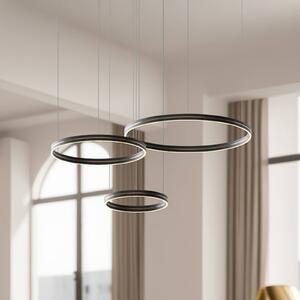 Lampa wisząca Gravity Milagro Lighting, czarny, salon / jadalnia, metal, nowoczesny