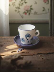 Sinsay - Filiżanka ze spodkiem do espresso - fioletowy