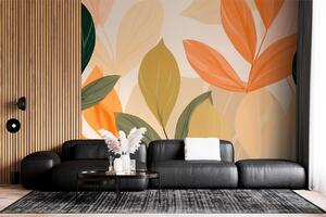 Fototapeta Żywe liście w ciepłych odcieniach, Fototapety Natura, Popularne Fototapety, w03424 - Tapeko.pl