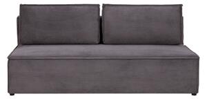 Sofa rozkładana 3-osobowa ciemnoszara UNO