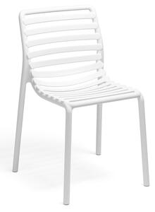 Białe minimalistyczne krzesło ogrodowe - Elgo