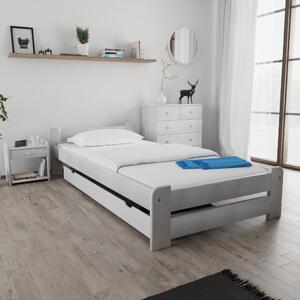 Łóżko Emily 90 x 200 cm, białe Stelaż: Ze stelażem listwowym elastycznym, Materac: Bez materaca