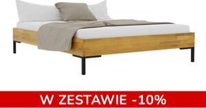 Łóżko drewniane Yoko 140x200 Soolido Meble dębowe