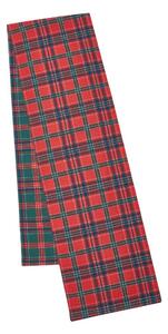 Bawełniany bieżnik ze świątecznym motywem 220x32 cm Christmas Tartan Check – Catherine Lansfield