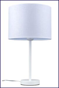 Biała lampka stołowa na nóżce - A15-Apia