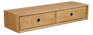Półka z litego drewna dębowego w jasnym naturalnym kolorze 80 cm Luzern – House Nordic