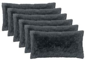Poduszka z poduszką HEERLEN 6 szt. antracytowy Fleece PV