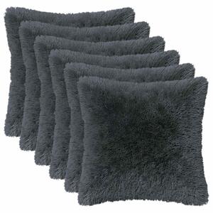 Poduszka z poduszką HEERLEN 6 szt. antracytowy Fleece PV