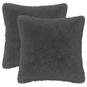 Poduszka z poduszką HEERLEN 6 szt. Czarny Fleece PV